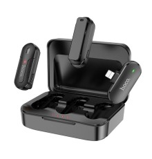 Мікрофон-петличка HOCO DI56 Alegre lavalier wireless digital microphone iP Black (6942007617260)