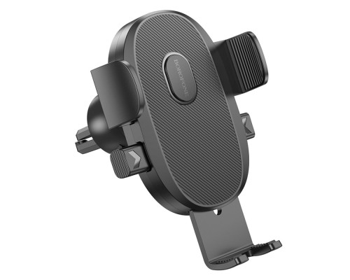 Автотримач для телефона BOROFONE BH92 Grand one-button car holder(air outlet) Black (6941991103681) 
