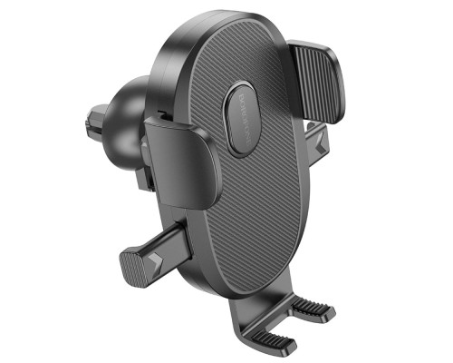 Автотримач для телефона BOROFONE BH92 Grand one-button car holder(air outlet) Black (6941991103681) 