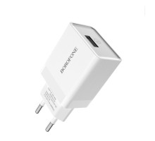 Мережевий зарядний пристрій BOROFONE BA20A Sharp single port charger set(Micro) White (BA20AMW) 