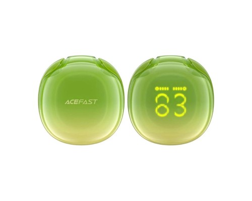 Навушники ACEFAST T9 Crystal (Air) color bluetooth earbuds Avocado Green (6974316282556) 
