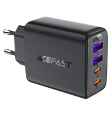 Мережевий зарядний пристрій ACEFAST A61 PD45W GaN (2*USB-C+2*USB-A) charger Black (6974316282754)