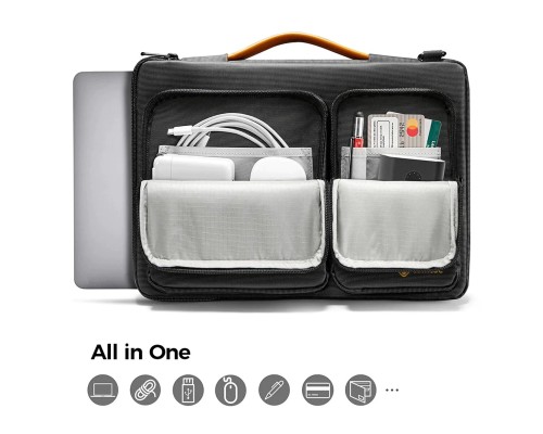 Сумка для ноутбука Tomtoc Defender-A42 Laptop Briefcase Black 13.5 Inch (A42D3D1) (A42D3D1) Сумка для ноутбука Tomtoc Defender-A42 Laptop Briefcase Black 13.5 Inch (A42D3D1) (A42D3D1)