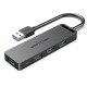USB-хаб Vention 4-Port USB 3.0 Hub With Power Supply 0.15M Black (CHLBB) (CHLBB)