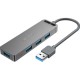 USB-хаб Vention 4-Port USB 3.0 Hub With Power Supply 0.15M Black (CHLBB) (CHLBB)