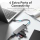 USB-хаб Vention 4-Port USB 3.0 Hub With Power Supply 0.15M Black (CHLBB) (CHLBB)