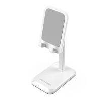 Тримач для телефону Height Adjustable Desktop Cell Phone Stand White Aluminum Alloy Type (KCQW0) (KCQW0) 