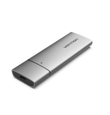 Зовнішній карман M.2 NGFF SSD Enclosure (USB 3.1 Gen 2-C) Gray Aluminum Alloy Type  (KPFH0) (KPFH0)
