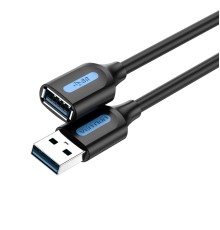 Кабель Vention USB 3.0 A Male to A Female Extension Cable 1M black PVC Type (CBHBF) (CBHBF)