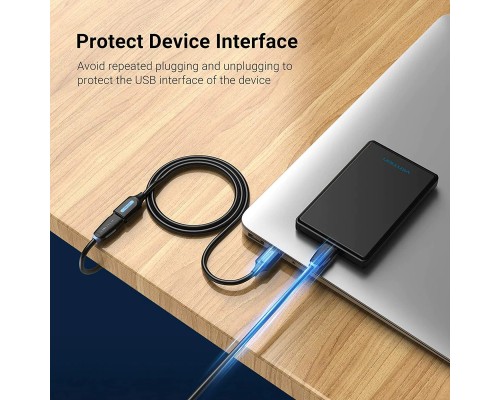 Кабель Vention USB 3.0 A Male to A Female Extension Cable 1M black PVC Type (CBHBF) (CBHBF) Кабель Vention USB 3.0 A Male to A Female Extension Cable 1M black PVC Type (CBHBF) (CBHBF)