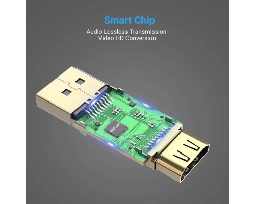 Адаптер Vention DP Male to HDMI Female Adapter Black (HBKB0) (HBKB0) Адаптер Vention DP Male to HDMI Female Adapter Black (HBKB0) (HBKB0)