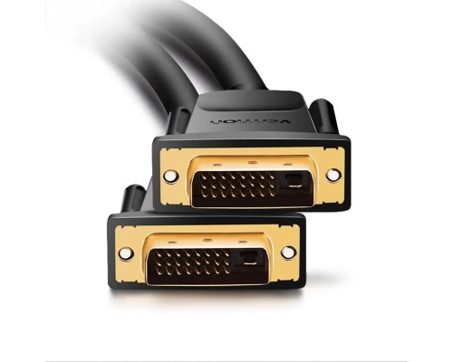 Кабель Vention DVI(24+1) Male to Male Cable 1M Black (EAABF) (EAABF) Кабель Vention DVI(24+1) Male to Male Cable 1M Black (EAABF) (EAABF)