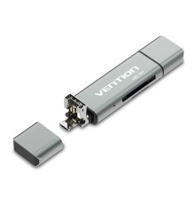 Картрідер Vention USB2.0 Multi-function Card Reader Gray (CCJH0) (CCJH0)
