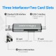 Картрідер Vention USB2.0 Multi-function Card Reader Gray (CCJH0) (CCJH0) 