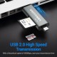 Картрідер Vention USB2.0 Multi-function Card Reader Gray (CCJH0) (CCJH0) 