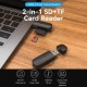 Картрідер Vention 2-in-1 USB 3.0 A Card Reader(SD+TF) Black Dual Drive Letter (CLGB0) (CLGB0) 
