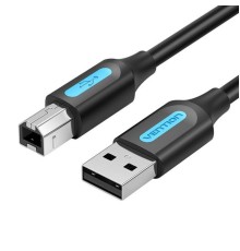 Кабель Vention для принтера USB 2.0 A Male to B Male Cable 0.5M Black PVC Type (COQBD) (COQBD)