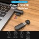 Картрідер Vention 2-in-1 USB 3.0 A Card Reader(SD+TF) Black Single Drive Letter (CLFB0) (CLFB0)