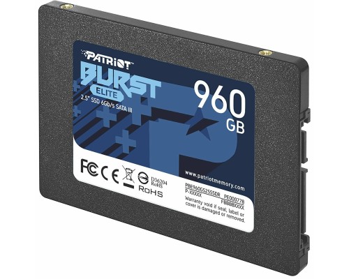SSD Patriot Burst Elite 960GB 2.5" 7mm SATAIII TLC 3D (PBE960GS25SSDR) SSD Patriot Burst Elite 960GB 2.5" 7mm SATAIII TLC 3D (PBE960GS25SSDR)