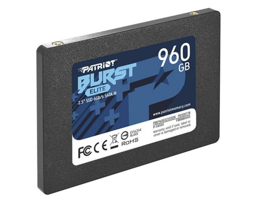 SSD Patriot Burst Elite 960GB 2.5" 7mm SATAIII TLC 3D (PBE960GS25SSDR) SSD Patriot Burst Elite 960GB 2.5" 7mm SATAIII TLC 3D (PBE960GS25SSDR)