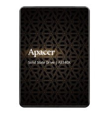 Накопичувач SSD Apacer AS340X 960GB 2.5" 7mm SATAIII 3D NAND Read/Write: 550/520 MB/sec (AP960GAS340XC-1)