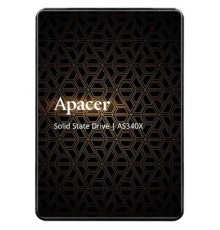 Накопичувач SSD Apacer AS340X 120GB 2.5" 7mm SATAIII 3D NAND Read/Write: 550/520 MB/sec (AP120GAS340XC-1)
