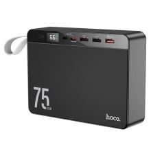 Зовнішній акумулятор HOCO J94 Overlord 22.5W fully compatible power bank(75000mAh) Black (6931474779175)