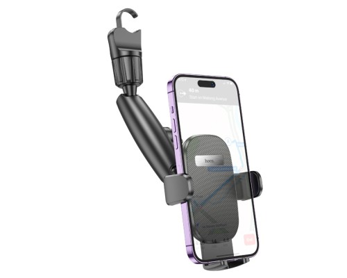 Тримач для мобільного HOCO H17 Waves rearview mirror car holder Black (6942007600521) Тримач для мобільного HOCO H17 Waves rearview mirror car holder Black (6942007600521)