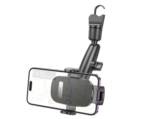 Тримач для мобільного HOCO H17 Waves rearview mirror car holder Black (6942007600521) Тримач для мобільного HOCO H17 Waves rearview mirror car holder Black (6942007600521)