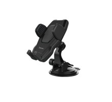 Автотримач для телефона HOCO CA31 cool run suction cup car holder Black (6957531077602) 