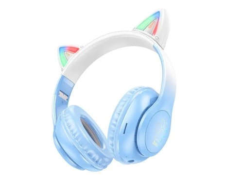 Навушники HOCO W42 Cat ears BT headphones Crystal Blue (6931474795861) Навушники HOCO W42 Cat ears BT headphones Crystal Blue (6931474795861)