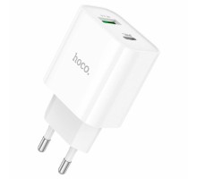 Мережевий зарядний пристрій HOCO C80A Plus Rapido PD20W+QC3.0 charger White (6931474779885) 
