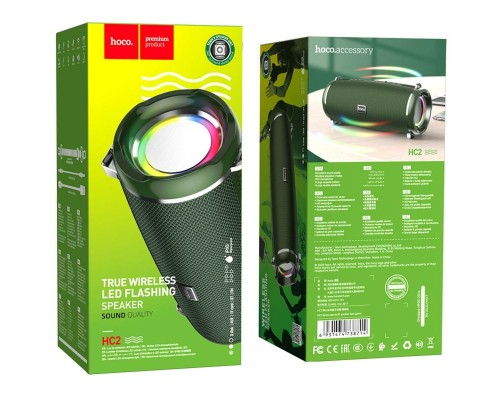 Портативна колонка HOCO HC2 Xpress sports BT speaker Dark Green (6931474738714) Портативна колонка HOCO HC2 Xpress sports BT speaker Dark Green (6931474738714)