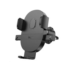 Автотримач для телефона HOCO H18 Mighty one-button car holder(air outlet) Black (6942007601573)