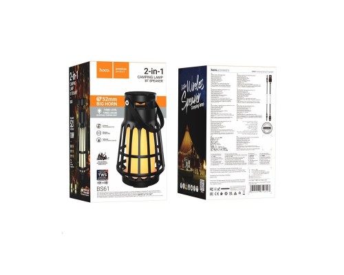 Портативна колонка HOCO BS61 Wild fun outdoor camping light BT speaker Magic Black Nnight (6942007610827) Портативна колонка HOCO BS61 Wild fun outdoor camping light BT speaker Magic Black Nnight (6942007610827)