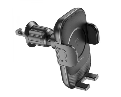 Тримач для мобільного з БЗП BOROFONE BH204 Blue Charm wireless fast charging car holder(air outlet) Black (6941991101724) Тримач для мобільного з БЗП BOROFONE BH204 Blue Charm wireless fast charging car holder(air outlet) Black (6941991101724)