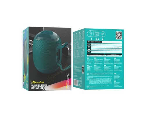 Портативна колонка BOROFONE BR6 Miraculous sports wireless speaker Peacock Blue (BR6PU) 