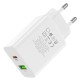 Мережевий зарядний пристрій BOROFONE BA56A Lavida dual port PD20W+QC3.0 charger White (BA56AW) 