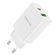 Мережевий зарядний пристрій BOROFONE BA56A Lavida dual port PD20W+QC3.0 charger White (BA56AW) 