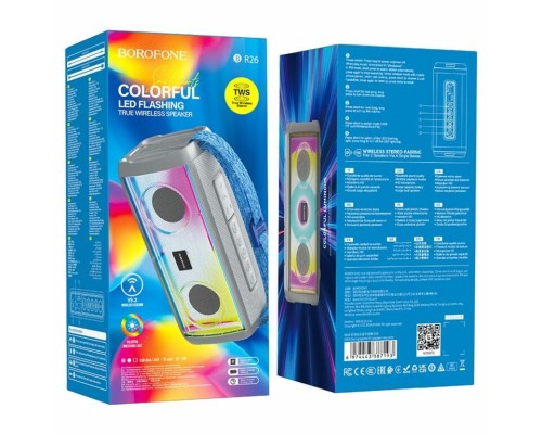 Портативна колонка BOROFONE BR26 Daring sports BT speaker Gray (BR26G) Портативна колонка BOROFONE BR26 Daring sports BT speaker Gray (BR26G)