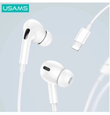 Навушники Usams US-SJ621 EP-41 MAX Lightning In-Ear Earphone 1.2m white (SJ621MHS01)