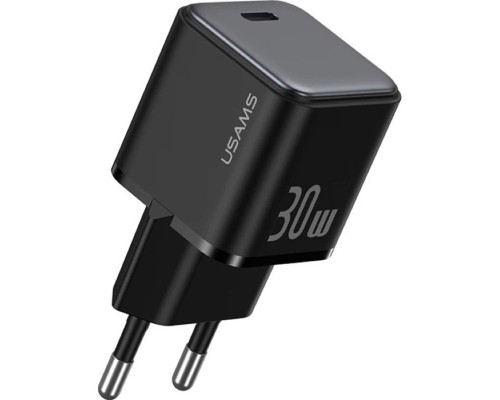 Мережевий зарядний пристрій Usams US-CC186 PD30W Single Port Fast Charger (EU)--X-ron Series Black (CC186TC01) Мережевий зарядний пристрій Usams US-CC186 PD30W Single Port Fast Charger (EU)--X-ron Series Black (CC186TC01)