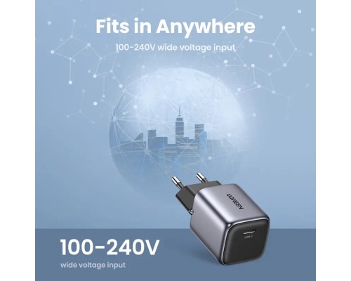 Зарядний пристрій UGREEN CD318 Nexode mini 20W Charger EU (UGR-90664) (UGR-90664) Зарядний пристрій UGREEN CD318 Nexode mini 20W Charger EU (UGR-90664) (UGR-90664)