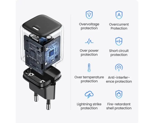 Зарядний пристрій UGREEN CD318 Nexode mini 20W Charger EU (UGR-90664) (UGR-90664) Зарядний пристрій UGREEN CD318 Nexode mini 20W Charger EU (UGR-90664) (UGR-90664)