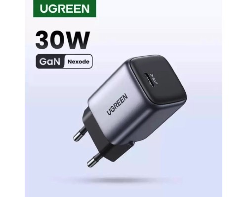 Зарядний пристрій UGREEN CD319 USB-C GaN Fast Charger 30W EU (Space Gray)(UGR-90666) (UGR-90666) 
