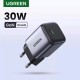 Зарядний пристрій UGREEN CD319 USB-C GaN Fast Charger 30W EU (Space Gray)(UGR-90666) (UGR-90666) 
