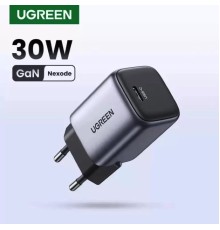 Мережевий зарядний пристрій UGREEN CD319 USB-C GaN Fast Charger 30W EU (Space Gray)(UGR-90666) (UGR-90666)