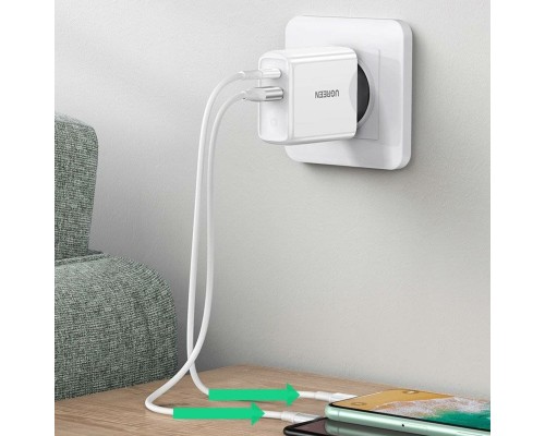 Зарядний пристрій UGREEN CD170 38W USB-C Wall Charger EU (White) (UGR-60468) (UGR-60468) Зарядний пристрій UGREEN CD170 38W USB-C Wall Charger EU (White) (UGR-60468) (UGR-60468)