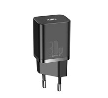Мережевий зарядний пристрій Baseus Super Si quick charger IC 30W EU Black (CCSUP-J01) 