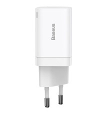 Мережевий зарядний пристрій Baseus Super Si Pro Quick Charger C+U 30W EU White (CCSUPP-E02)